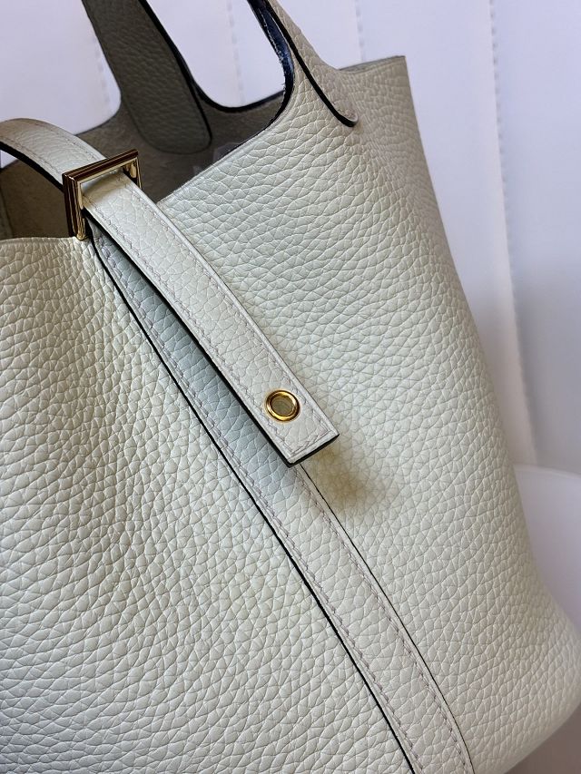 Hermes original togo leather picotin lock bag HP0022 vert fizz