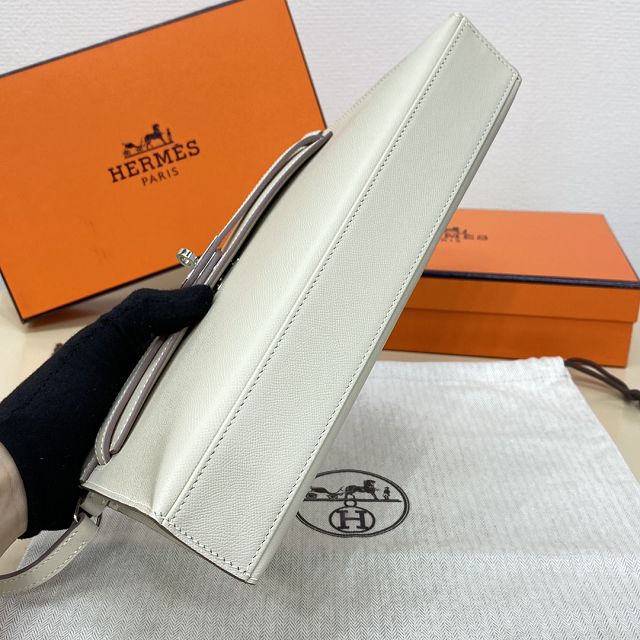 Hermes original madame leather kelly elan KE0028 craie 