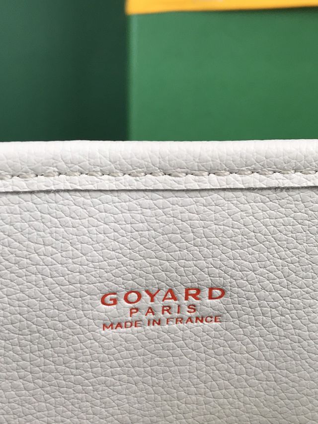 Goyard original calfskin&canvas reversible anjou mini bag GY0086-2 white