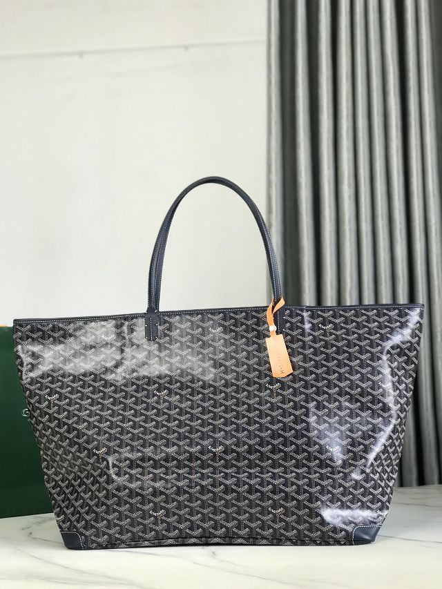 Goyard original canvas artois GM bag GY0107 navy blue