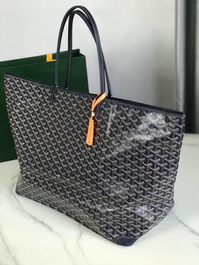 Goyard original canvas artois GM bag GY0107 navy blue