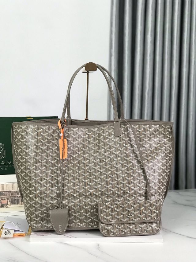 Goyard original calfskin&canvas reversible anjou GM bag GY0088 chai