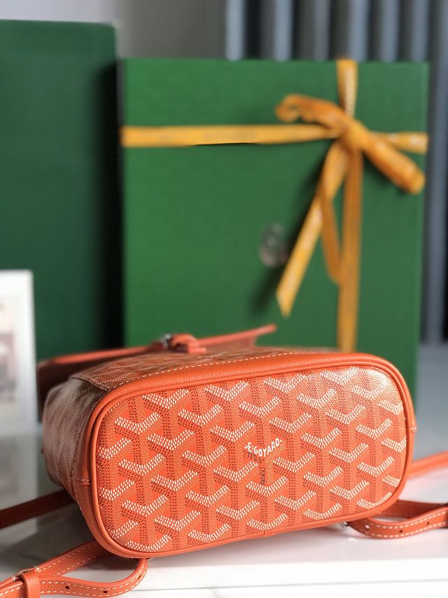 Goyard original canvas alpin mini backpack GY0118 orange