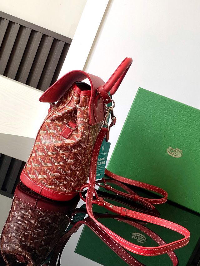 Goyard original canvas alpin mini backpack GY0118 red