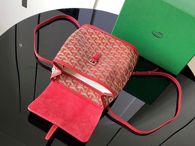 Goyard original canvas alpin mini backpack GY0118 red