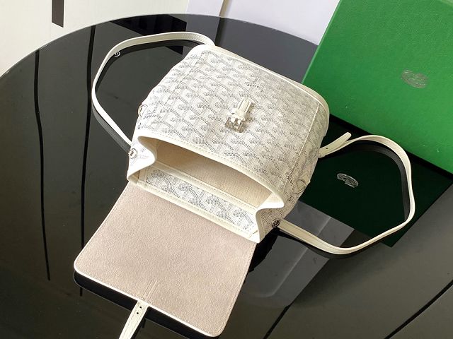 Goyard original canvas alpin mini backpack GY0118 white