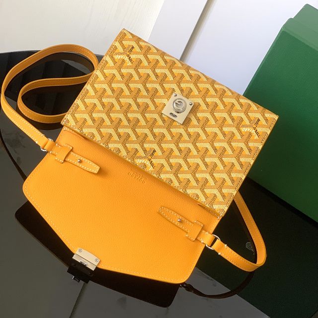 Goyard original canvas chypre wallet-pouch GY0120 yellow