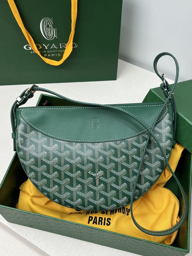 Goyard original canvas hirondelle bag GY0119 green