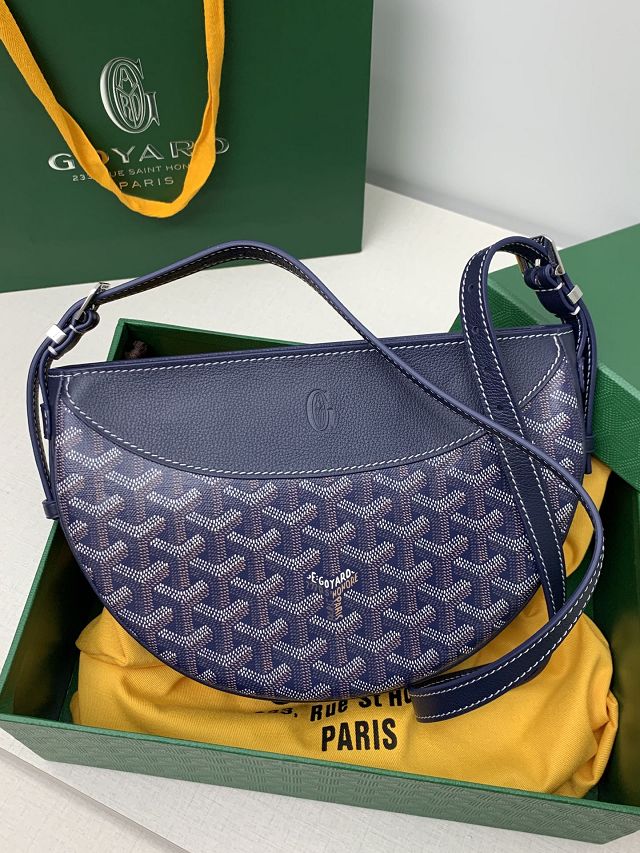 Goyard original canvas hirondelle bag GY0119 navy blue