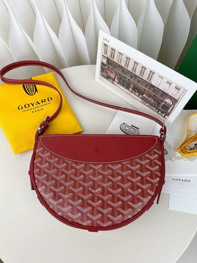 Goyard original canvas hirondelle bag GY0119 red