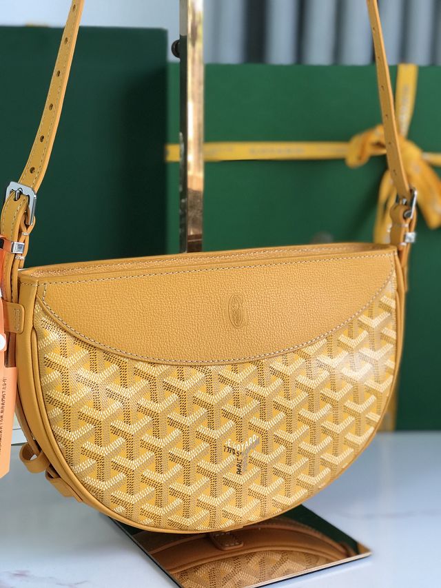 Goyard original canvas hirondelle bag GY0119 yellow