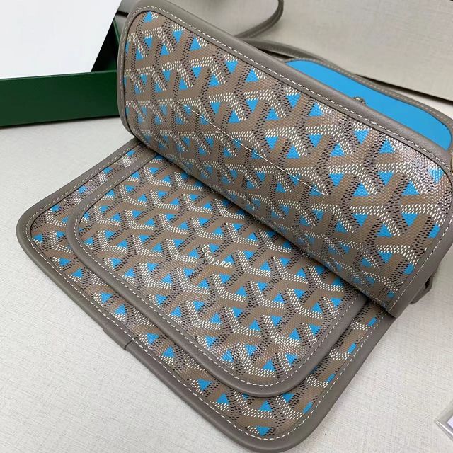 Goyard original canvas plumet pouch GY0010 blue