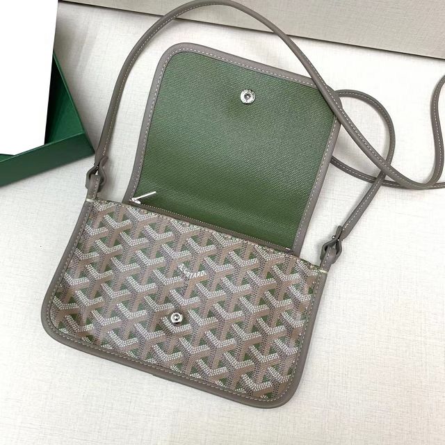 Goyard original canvas plumet pouch GY0010 green