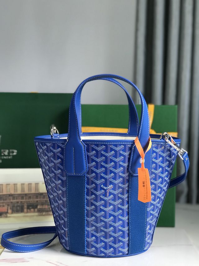 Goyard original canvas belharra small tote bag GY0115-2 blue