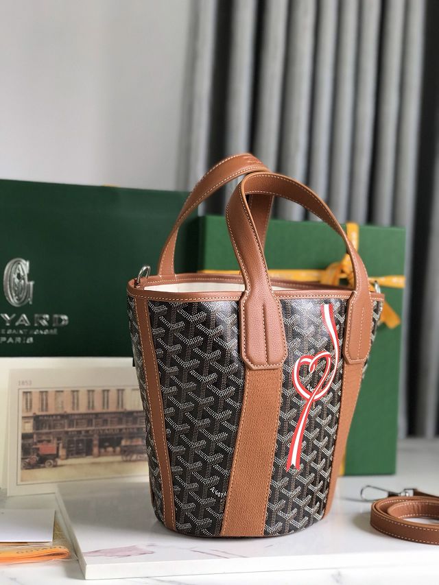 Goyard original canvas belharra small tote bag GY0115-2 brown