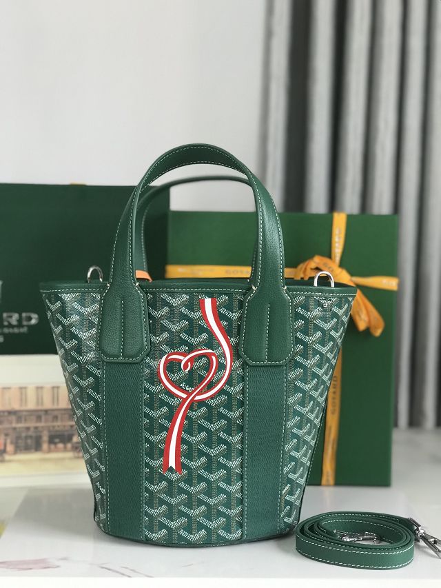 Goyard original canvas belharra small tote bag GY0115-2 green