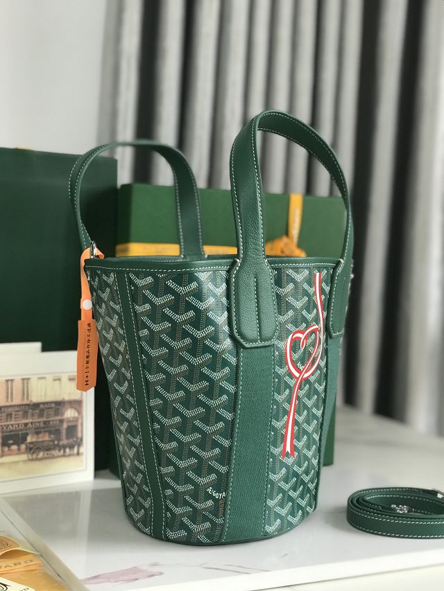 Goyard original canvas belharra small tote bag GY0115-2 green