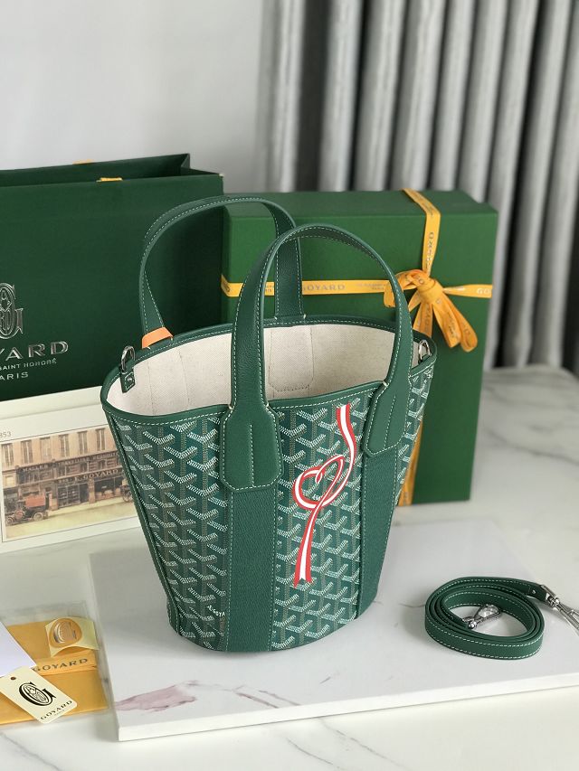 Goyard original canvas belharra small tote bag GY0115-2 green