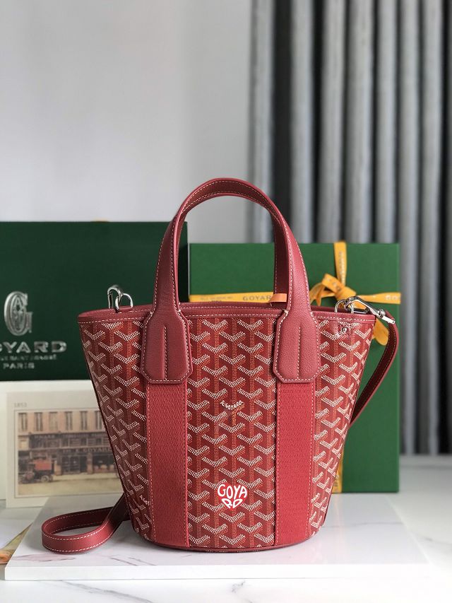 Goyard original canvas belharra small tote bag GY0115-2 red