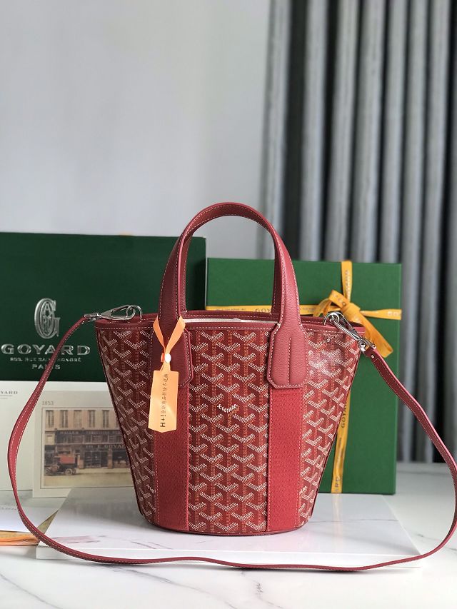 Goyard original canvas belharra small tote bag GY0115-2 red