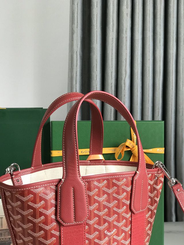 Goyard original canvas belharra small tote bag GY0115-2 red