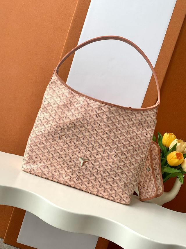 Goyard original canvas boheme hobo bag GY0094 pearly pink