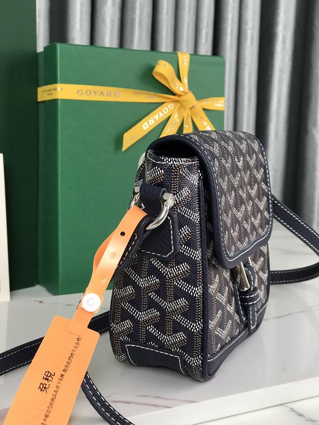 Goyard original canvas grand bleu PM GY0121 navy blue