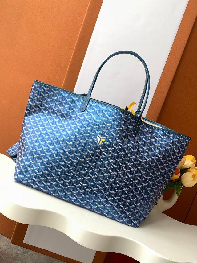 Goyard original canvas saint louis GM bag GY0083 pearly blue