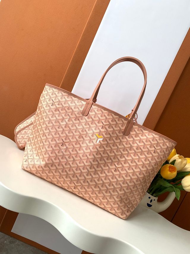 Goyard original canvas saint louis PM bag GY0082 pearly pink