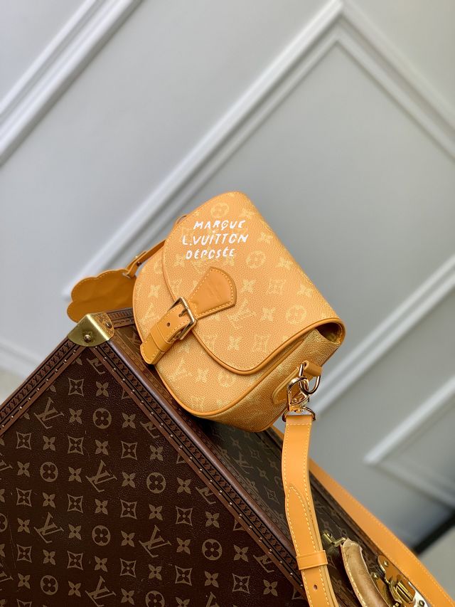 Louis vuitton original monogram canvas montsouris messenger PM m12694 yellow