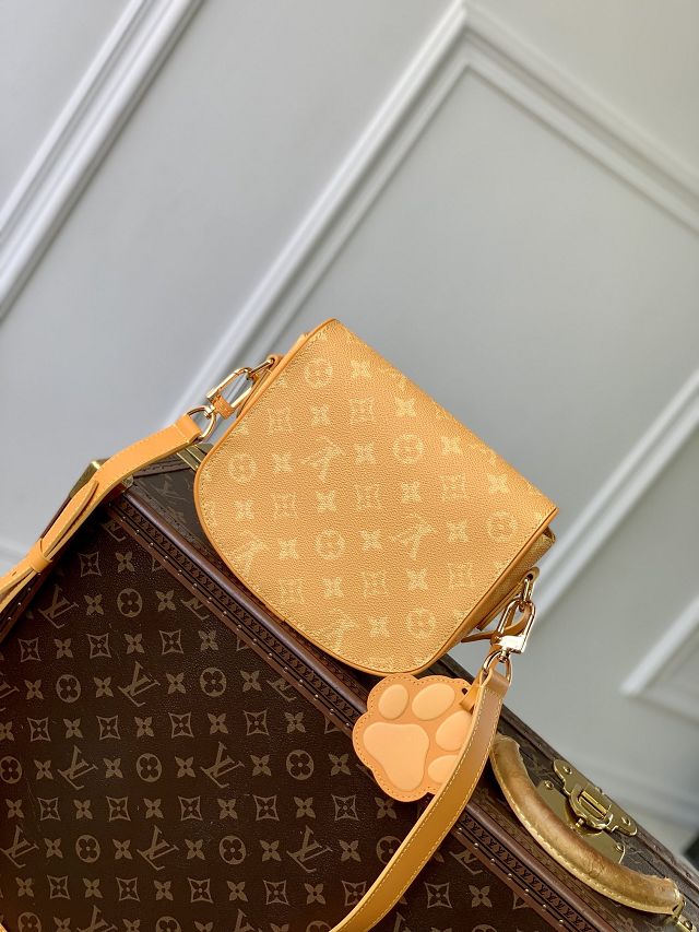 Louis vuitton original monogram canvas montsouris messenger PM m12694 yellow