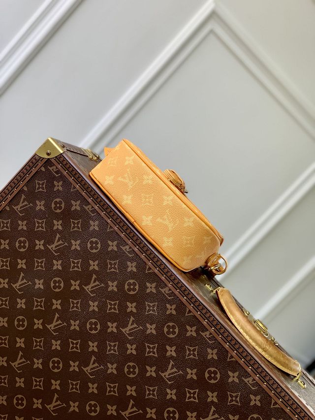 Louis vuitton original monogram canvas montsouris messenger PM m12694 yellow