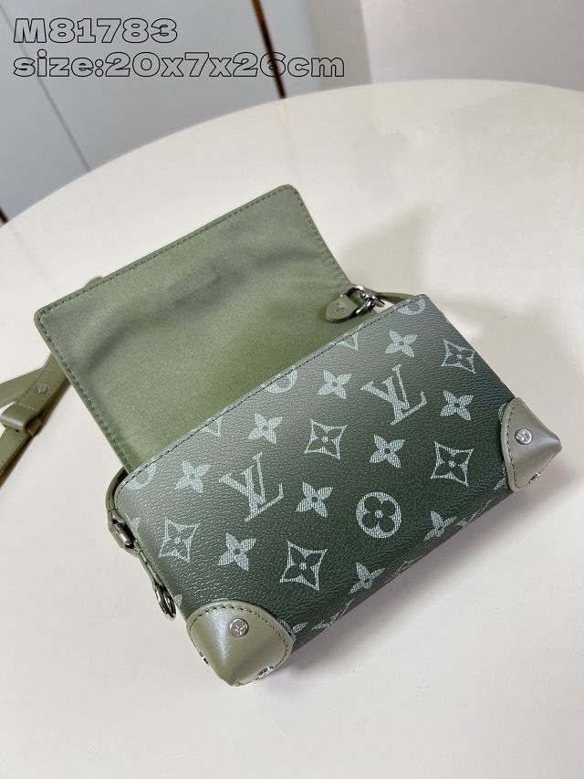 Louis vuitton original monogram canvas steamer messenger bag M11543 green