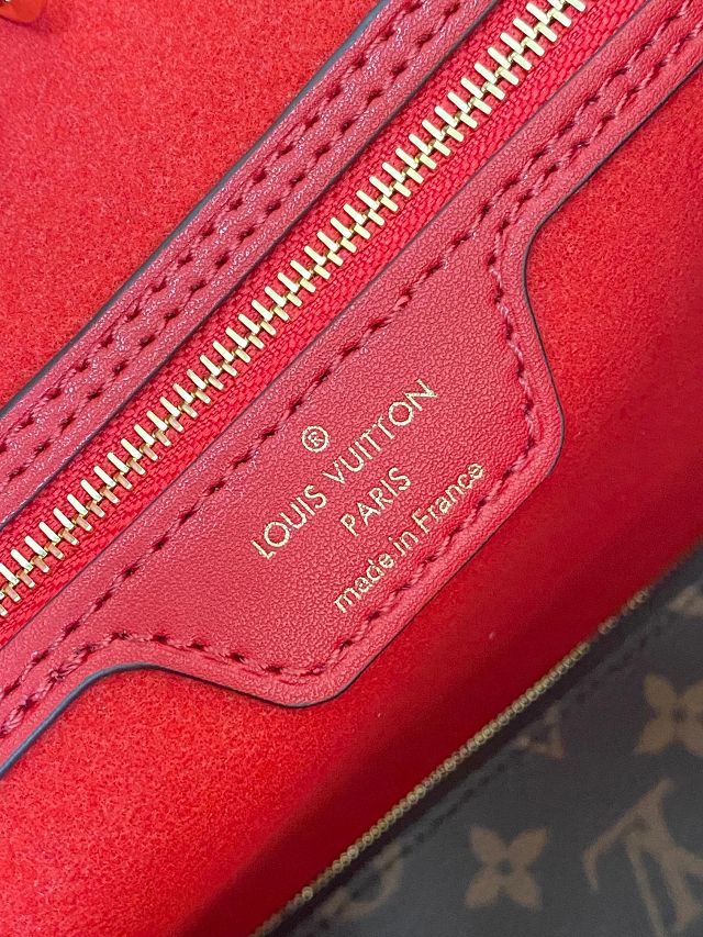 Louis vuitton original epi leather neverfull mm M12755 red