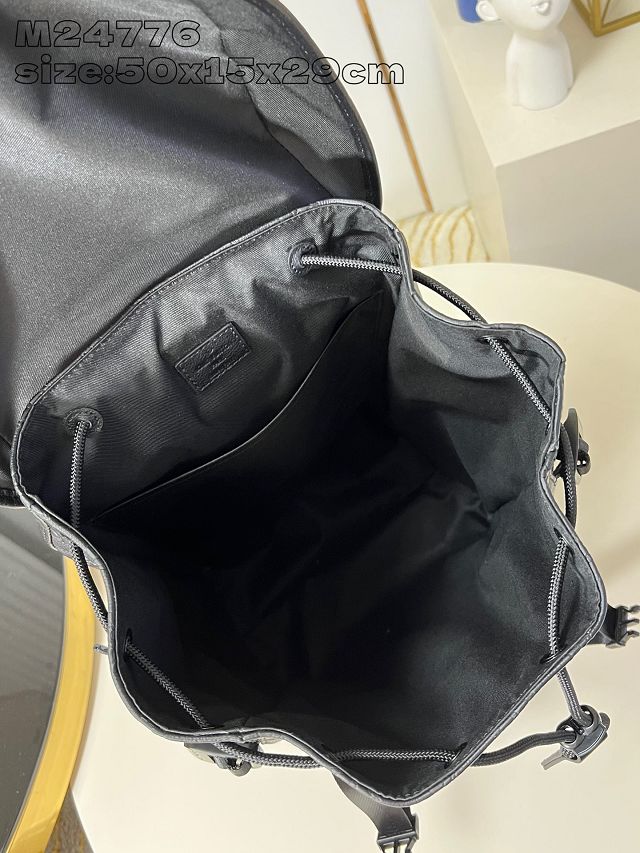 Louis vuitton original monogram calfskin getaway backpack M24776 black