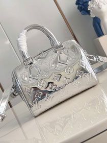 Louis vuitton original vernis leather speedy 20 M11987 silver