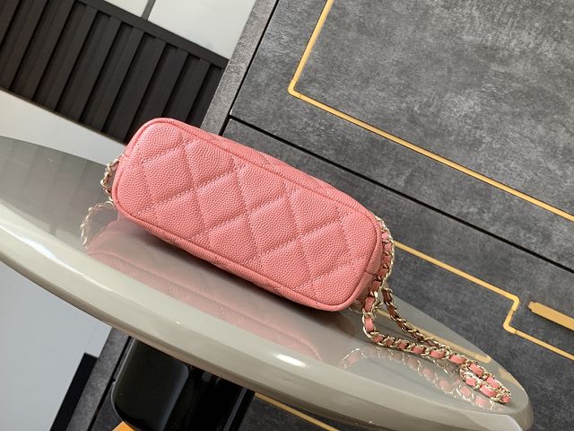 CC original grained calfskin pouch AP4386 pink