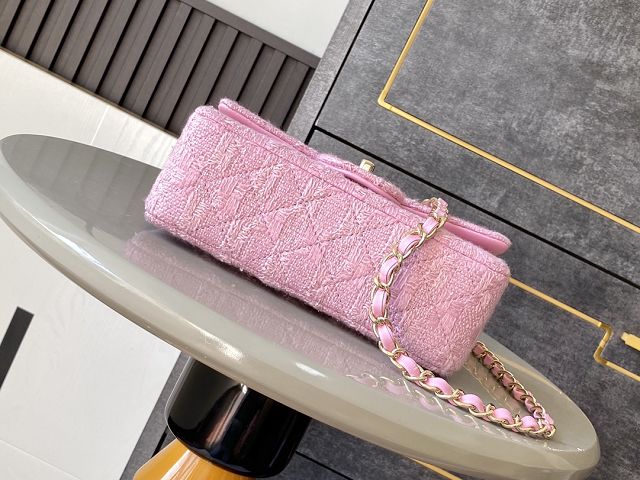 CC original tweed mini flap bag A69900 pink