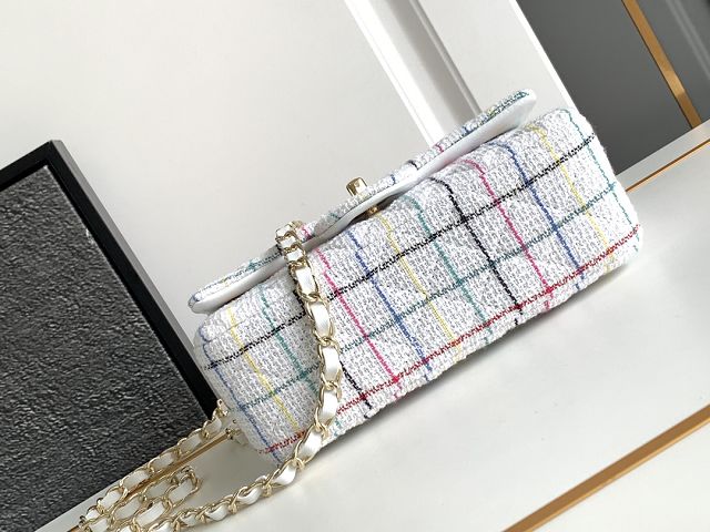 CC original tweed mini flap bag A69900 white