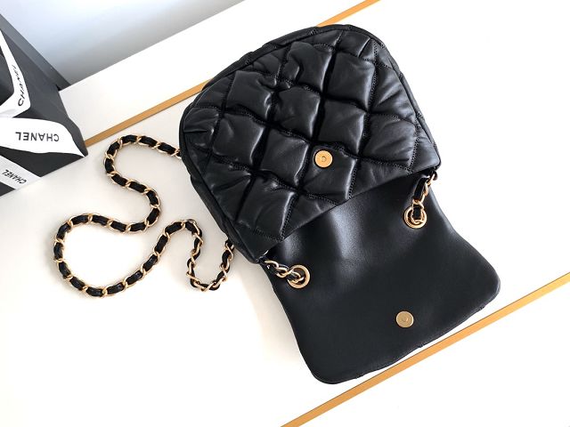 CC original lambskin flap bag AS4660 black