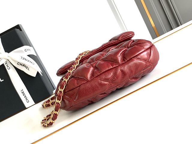 CC original lambskin flap bag AS4660 red