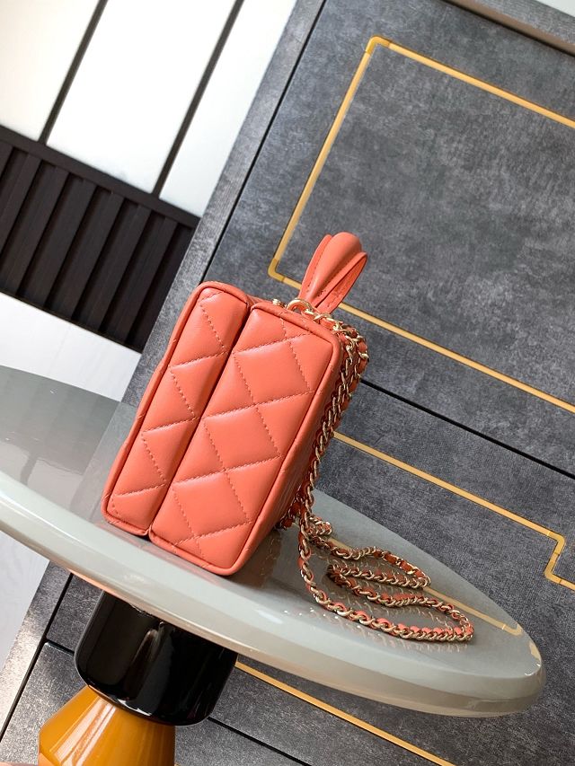 CC original lambskin small box bag AS5167 orange