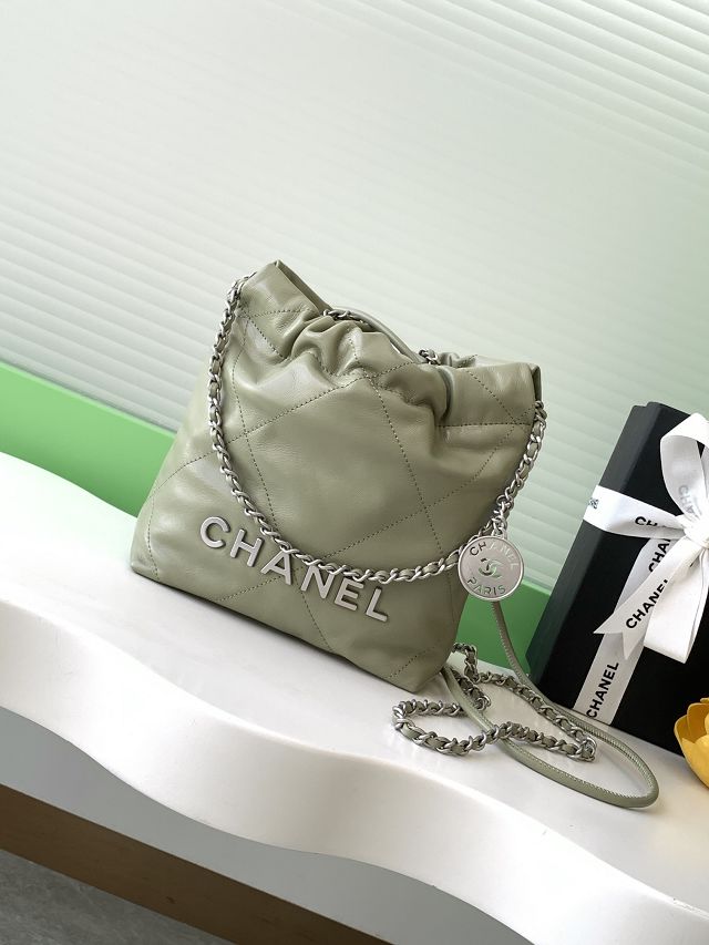 CC original calfskin 22 mini handbag AS3980 green