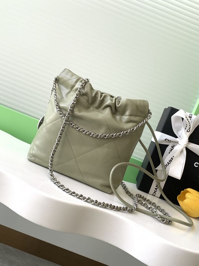 CC original calfskin 22 mini handbag AS3980 green