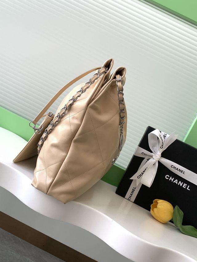 CC original calfskin 22 small handbag AS3260 beige