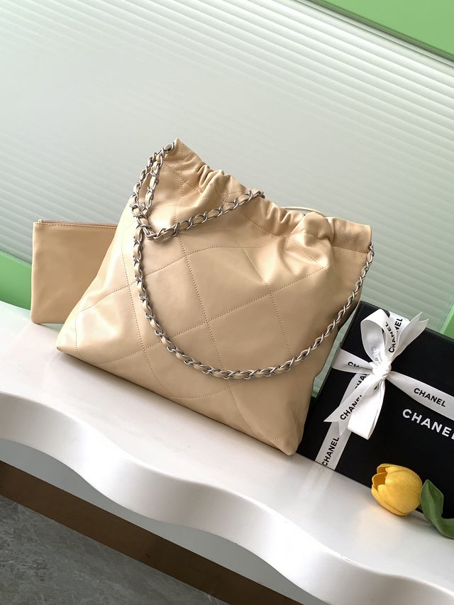 CC original calfskin 22 small handbag AS3260 beige