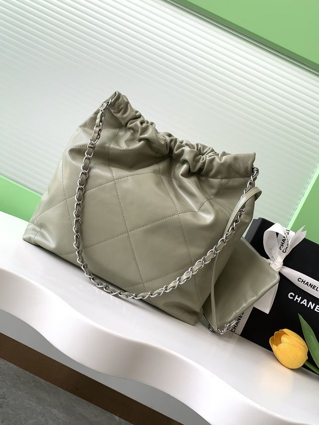 CC original calfskin 22 small handbag AS3260 green