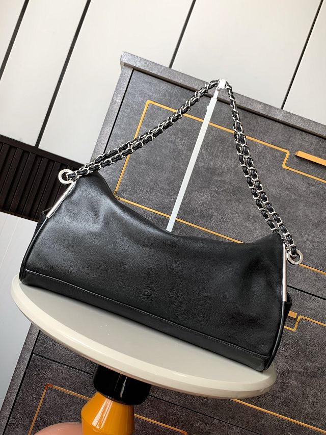 CC original calfskin large hobo bag AS5312 black