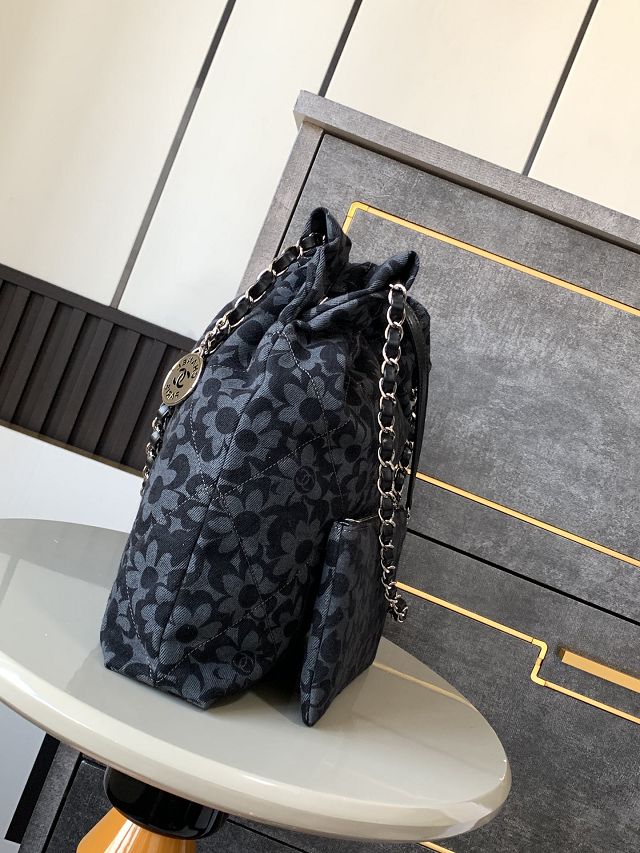 CC original denim 22 medium handbag AS3261 black