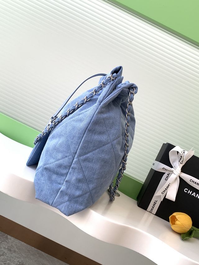 CC original denim 22 medium handbag AS3261 blue